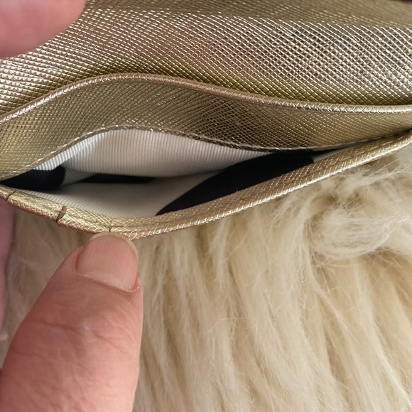 SALE Kate Spade Gold Metallic Wallet in Preowned condition - Picture 6 of 9